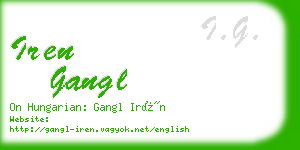 iren gangl business card
